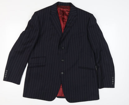 Mens UK Size 44 Marks and Spencer Regular Blue Suit Jacket