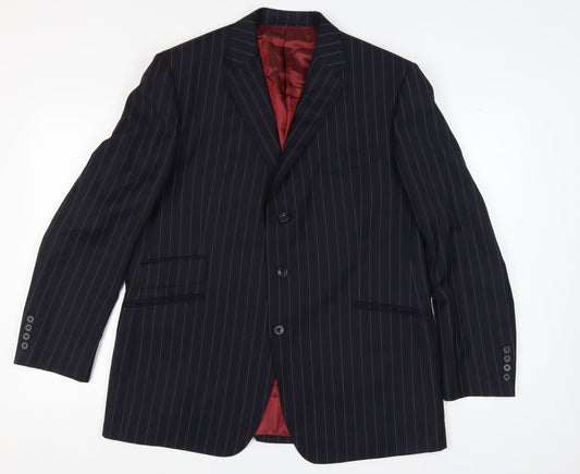 Mens UK Size 44 Marks and Spencer Regular Blue Suit Jacket
