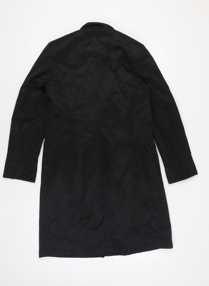 Womens UK Size 14 Dorothy Perkins Black Overcoat