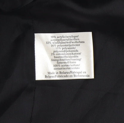 Laura Ashley Women's Grey Overcoat - Size 8 Classic Style