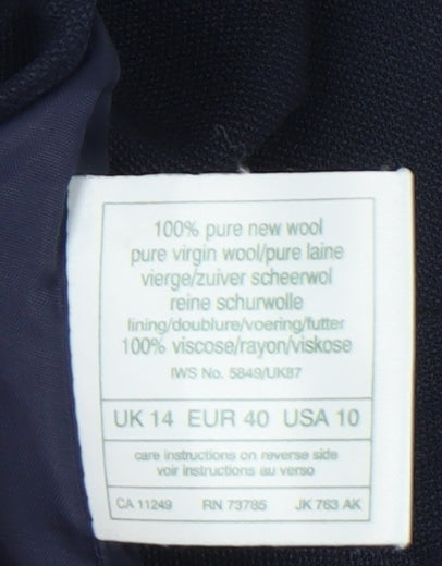 Womens UK Size 14 Laura Ashley Regular Blue Suit Jacket