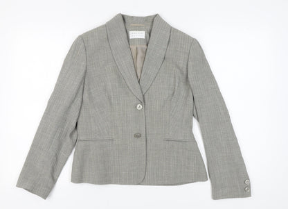 Precis Petite Grey Blazer Women UK 12 Formal Lined