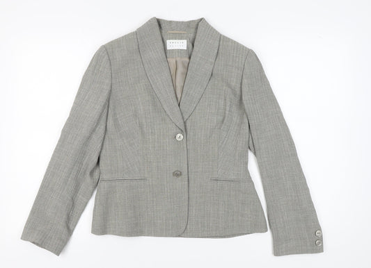 Precis Petite Grey Blazer Women UK 12 Formal Lined