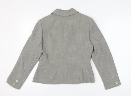 Precis Petite Grey Blazer Women UK 12 Formal Lined