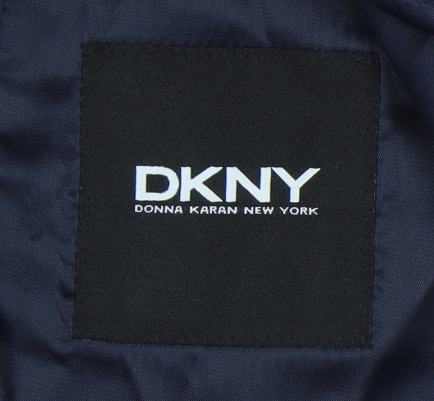 Mens UK Size 40 DKNY Regular Blue Suit Waistcoat