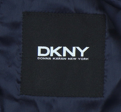 Mens UK Size 40 DKNY Regular Blue Suit Waistcoat