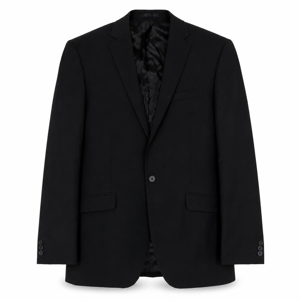 Mens UK Size 40 Jeff Banks Regular Black Suit Jacket