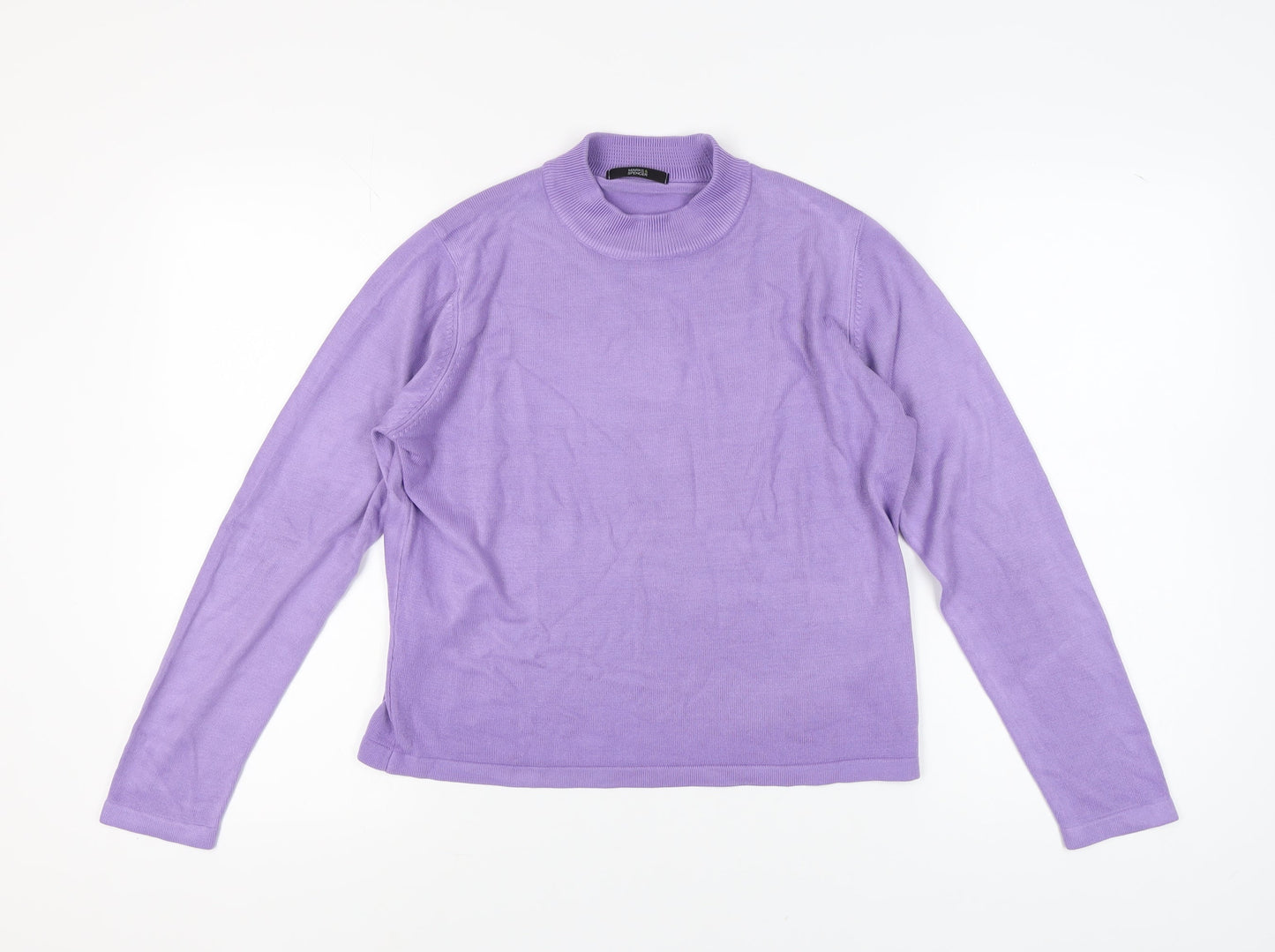 Womens UK Size 14 Marks and Spencer Purple Pullover Jumper