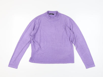 Womens UK Size 14 Marks and Spencer Purple Pullover Jumper