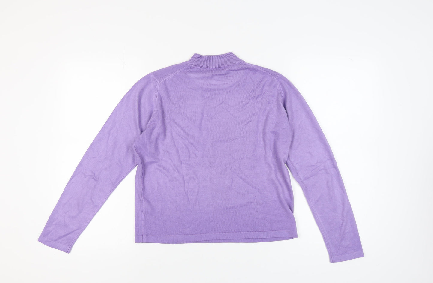Womens UK Size 14 Marks and Spencer Purple Pullover Jumper