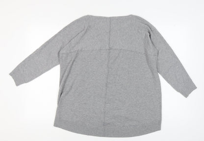 Marla Wynne Women's Grey Pullover Jumper, Size M