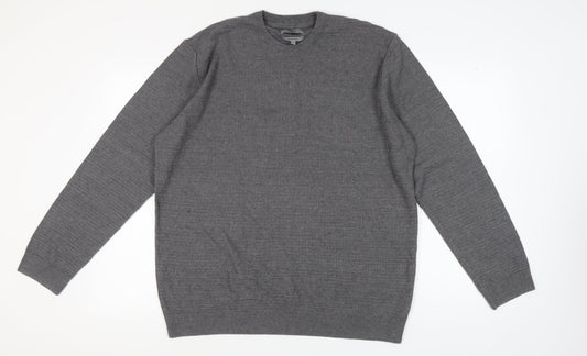 Marks and Spencer Men's Grey 2XL Pullover Jumper
