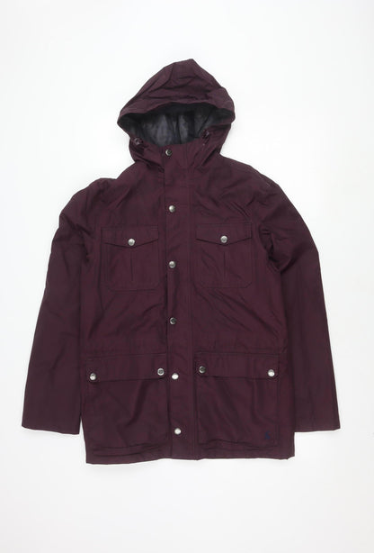 Womens UK Size S Joules Purple Rain Coat