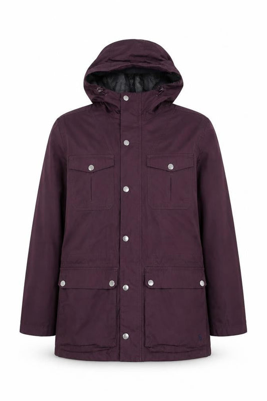 Womens UK Size S Joules Purple Rain Coat