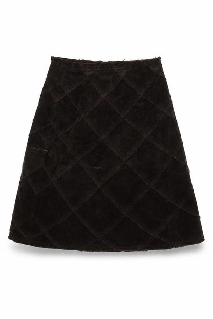 Kew Women's Black Skirt, Size 12, Cotton Blend