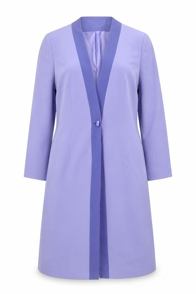 Womens UK Size 10 Jacques Vert Purple Overcoat