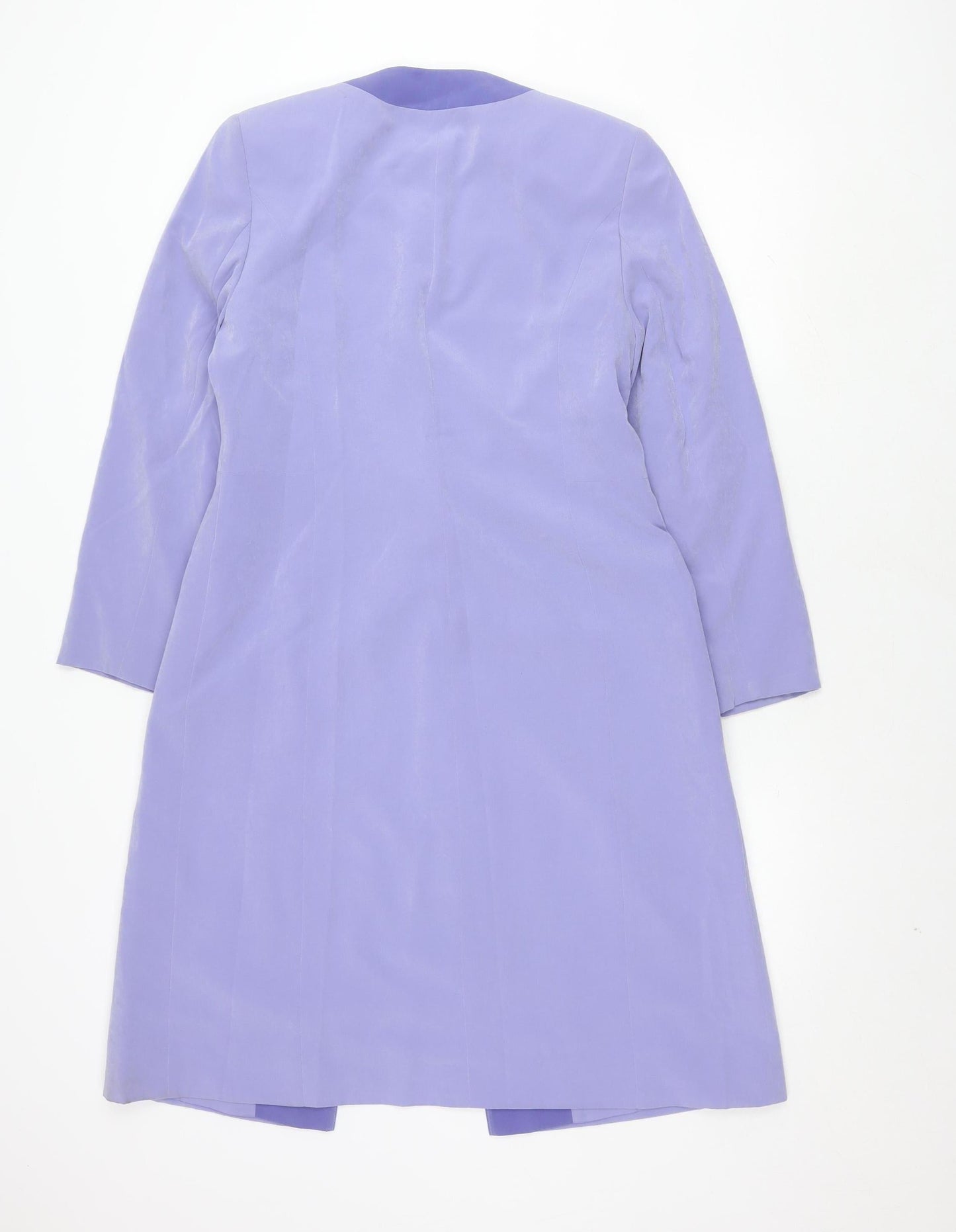 Jacques Vert Women's Purple Long Coat Size 10