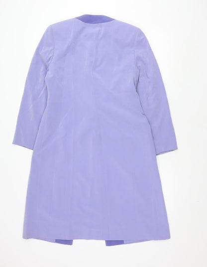 Jacques Vert Women's Purple Long Coat Size 10