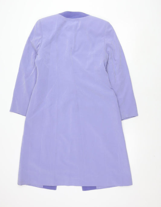 Jacques Vert Women's Purple Long Coat Size 10