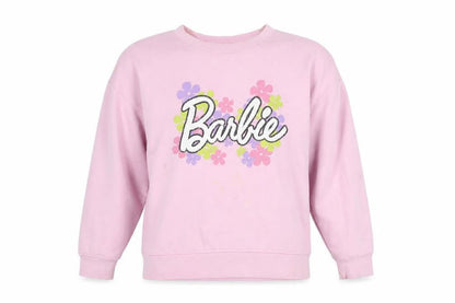 Womens UK Size 12 Barbie Pink Pullover Sweatshirt