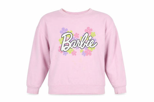 Womens UK Size 12 Barbie Pink Pullover Sweatshirt