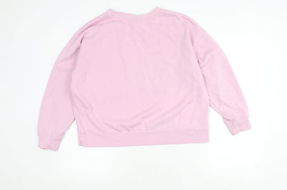 Barbie Women's PinkPullover Sweatshirt Size 12