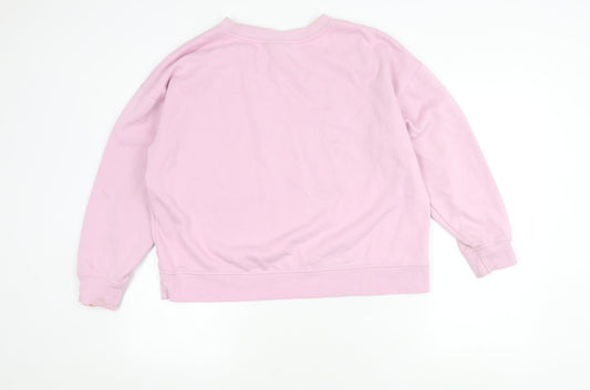 Barbie Women's PinkPullover Sweatshirt Size 12