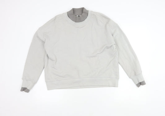 Womens UK Size M Reiss Grey Pullover Jumper