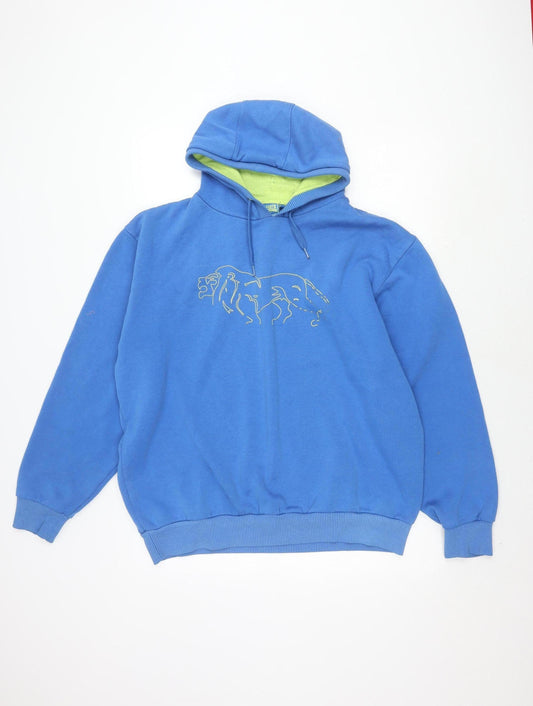 Mens UK Size XL Lonsdale Blue Pullover Hoodie