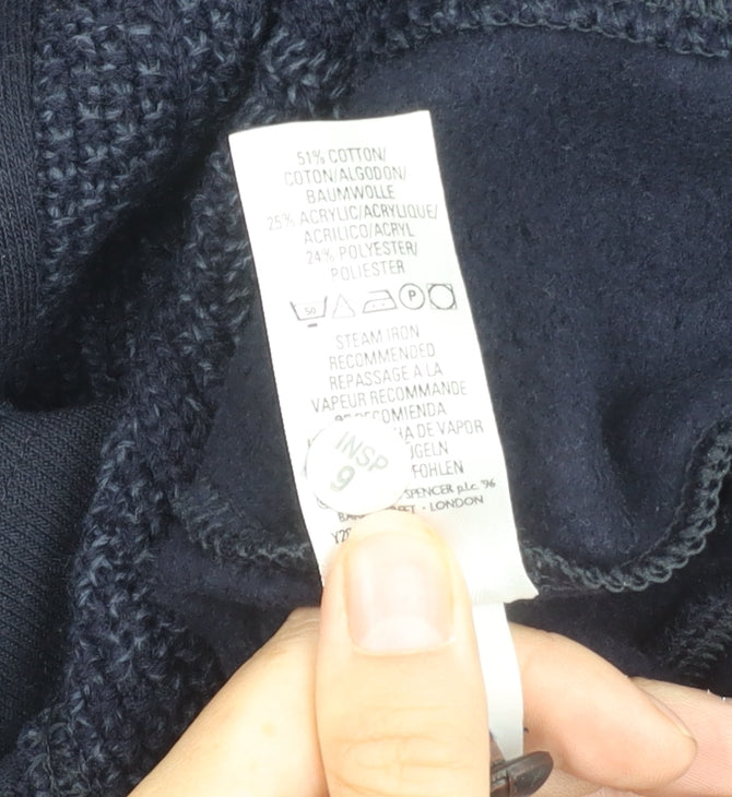 Marks & Spencer Men's Navy Pullover Jumper M