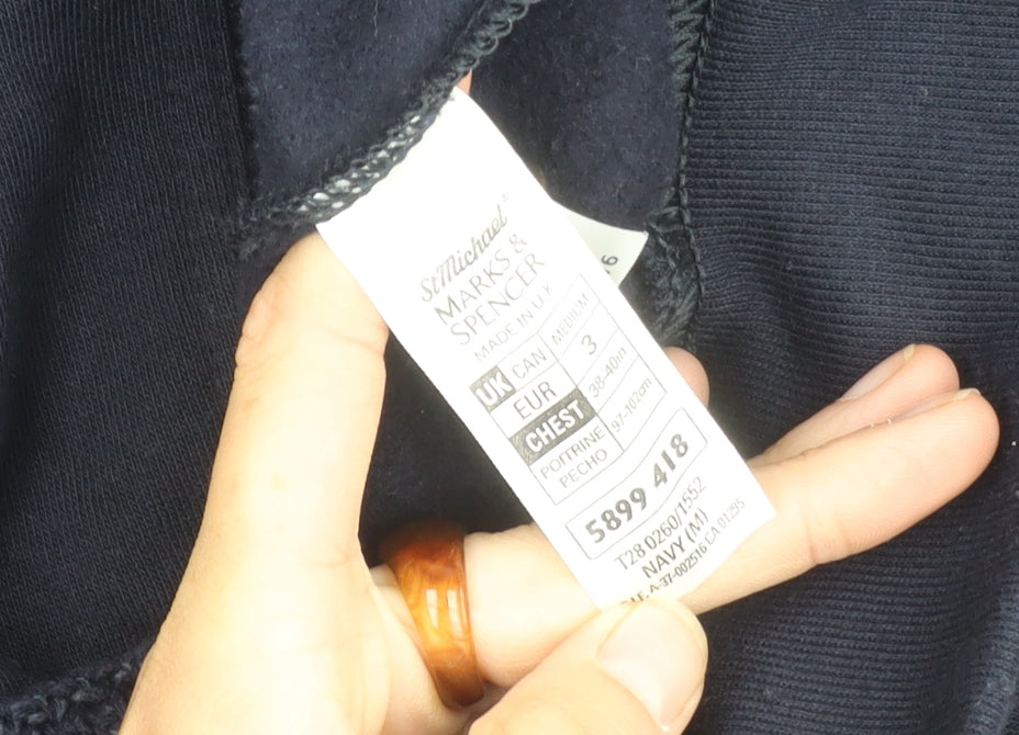 Marks & Spencer Men's Navy Pullover Jumper M