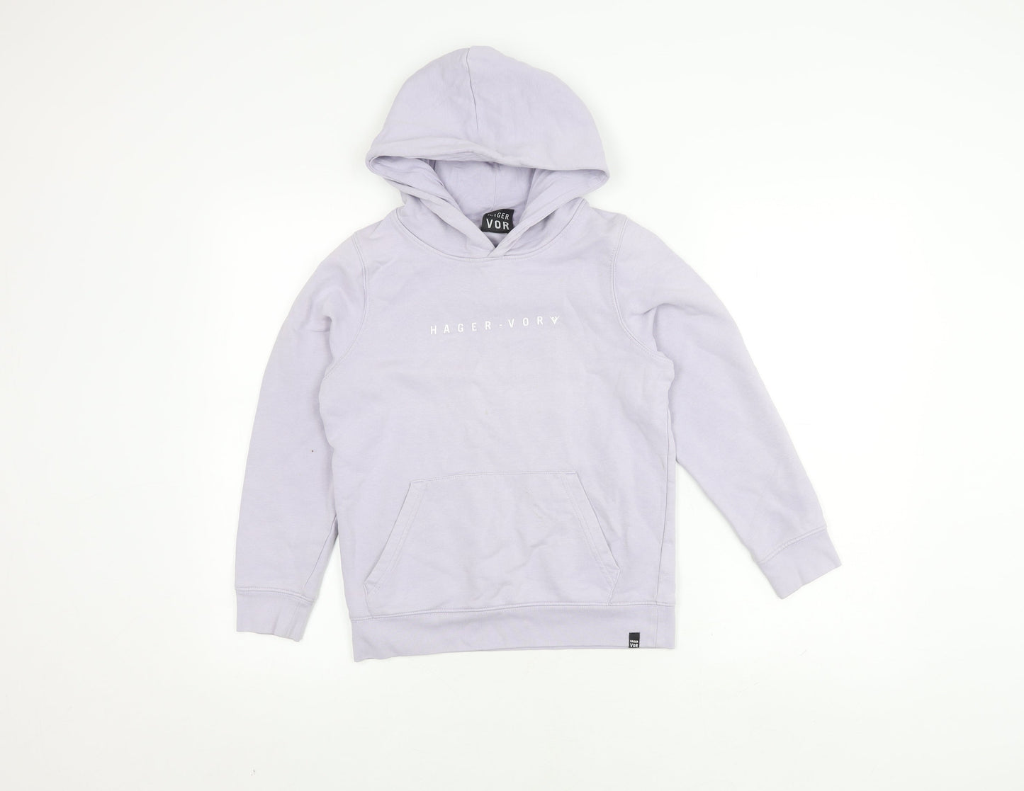 HAGER VOR Girls Purple Pullover Hoodie Cotton Blend