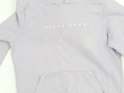 HAGER VOR Girls Purple Pullover Hoodie Cotton Blend