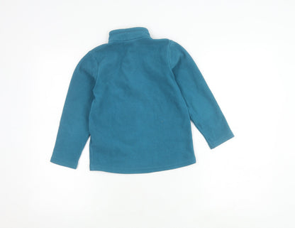 Decathlon Boys Blue Fleece 1/4 Zip Sweatshirt Size 6