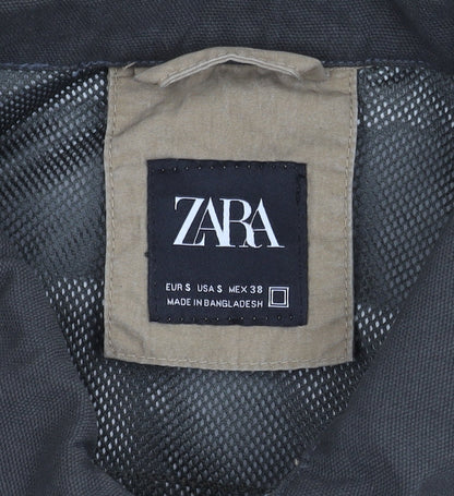 Zara Men's Beige Bomber Jacket S