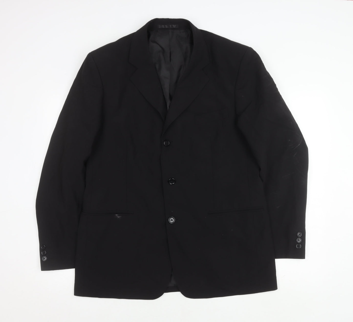 Mens UK Size 40 Lincroft Regular Black Suit Jacket