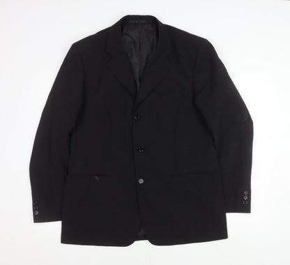 Mens UK Size 40 Lincroft Regular Black Suit Jacket