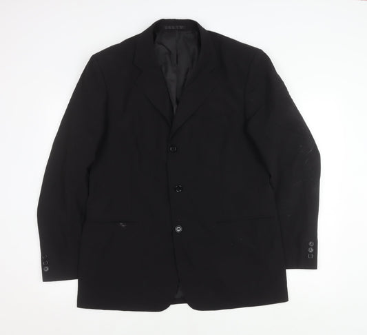 Mens UK Size 40 Lincroft Regular Black Suit Jacket