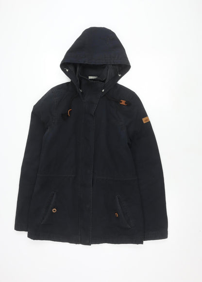 Womens UK Size S adidas Black Parka Coat