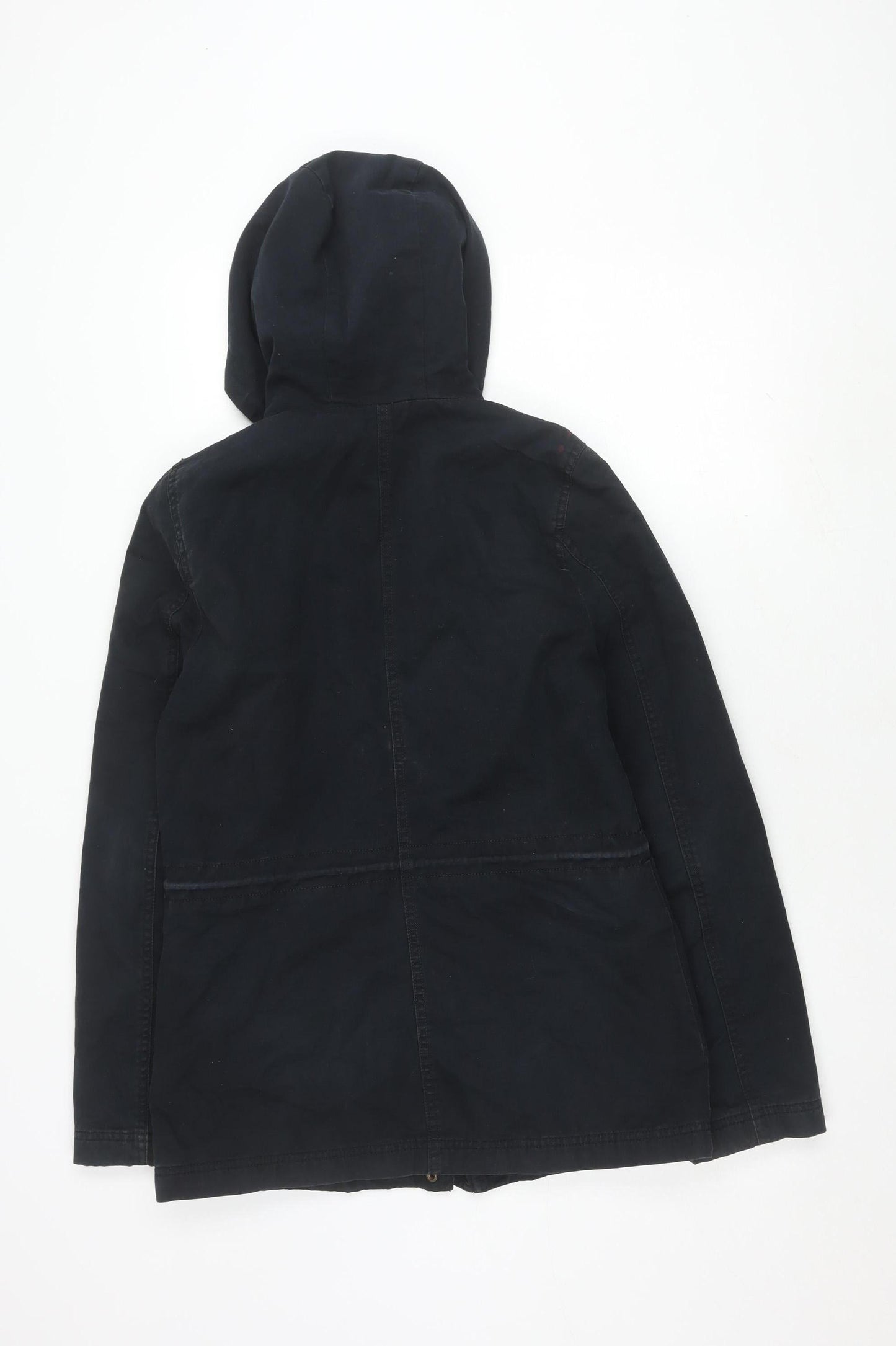 Womens UK Size S adidas Black Parka Coat
