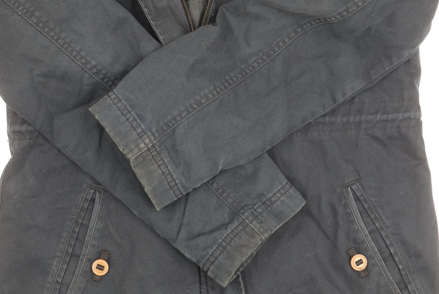 Womens UK Size S adidas Black Parka Coat