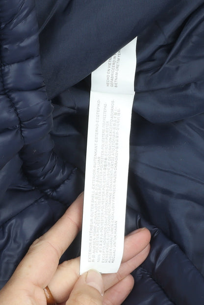 Womens UK Size XL Bershka Blue Puffer Jacket