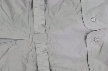 Blanco Women's Grey Trench Coat Size 14 Belted Classic