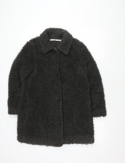 & Other Stories Women's Black Long Coat Size 6