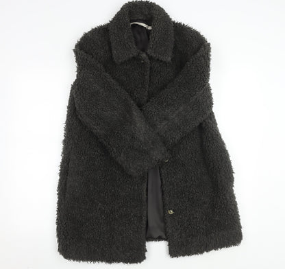 & Other Stories Women's Black Long Coat Size 6
