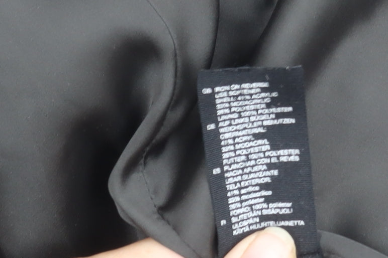 & Other Stories Women's Black Long Coat Size 6