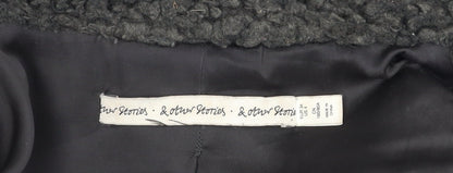 & Other Stories Women's Black Long Coat Size 6
