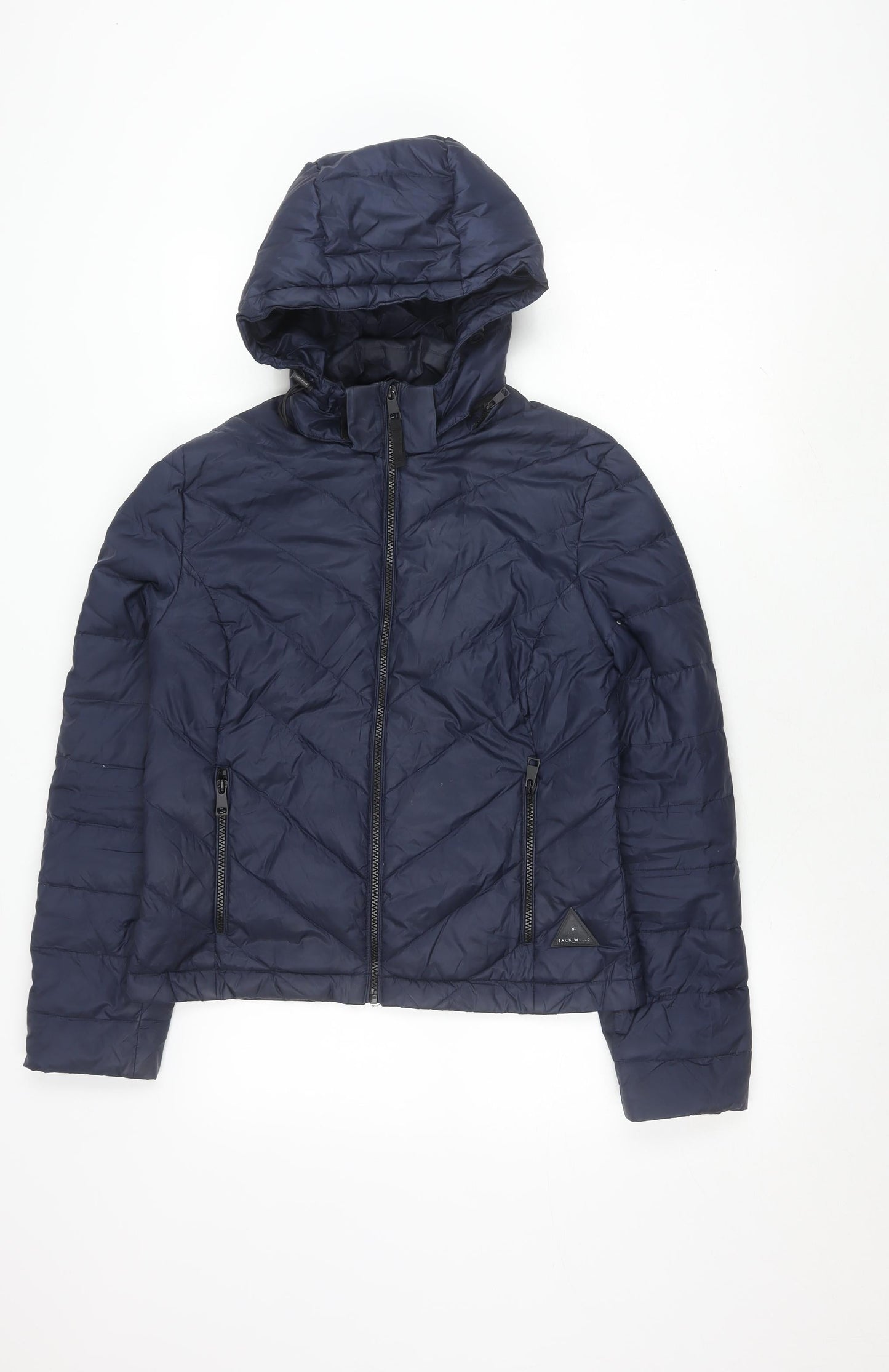 Womens UK Size 10 Jack Wills Blue Puffer Jacket