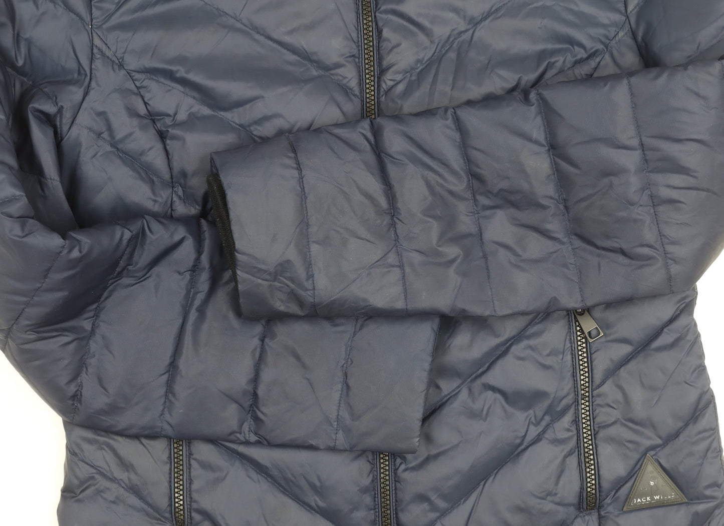 Womens UK Size 10 Jack Wills Blue Puffer Jacket