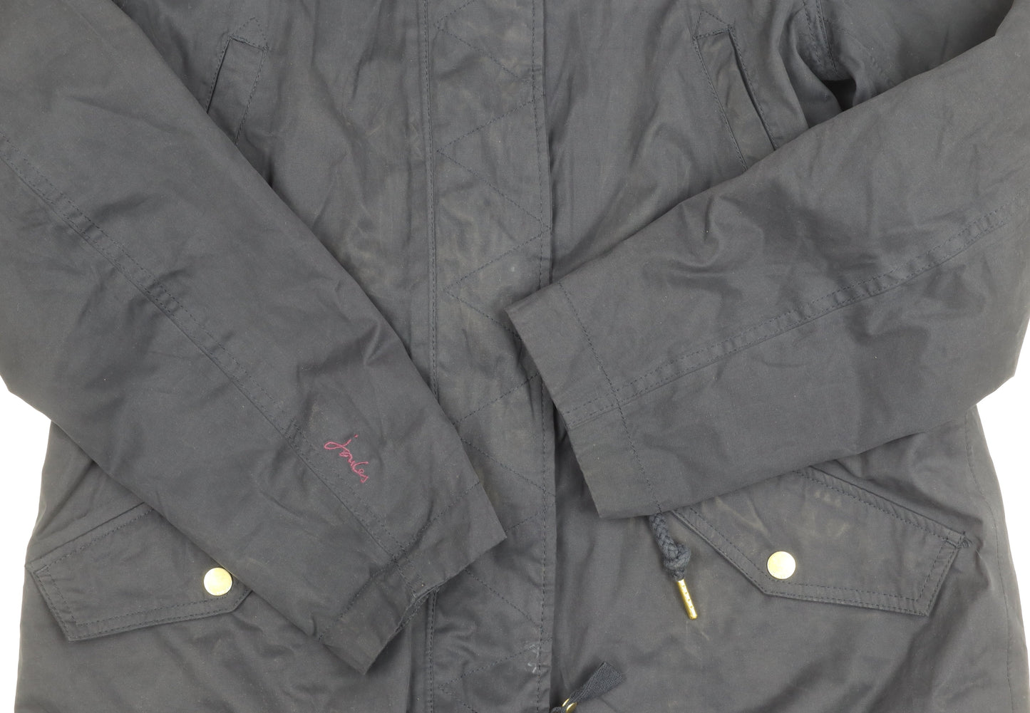 Womens UK Size 10 Joules Blue Parka Coat